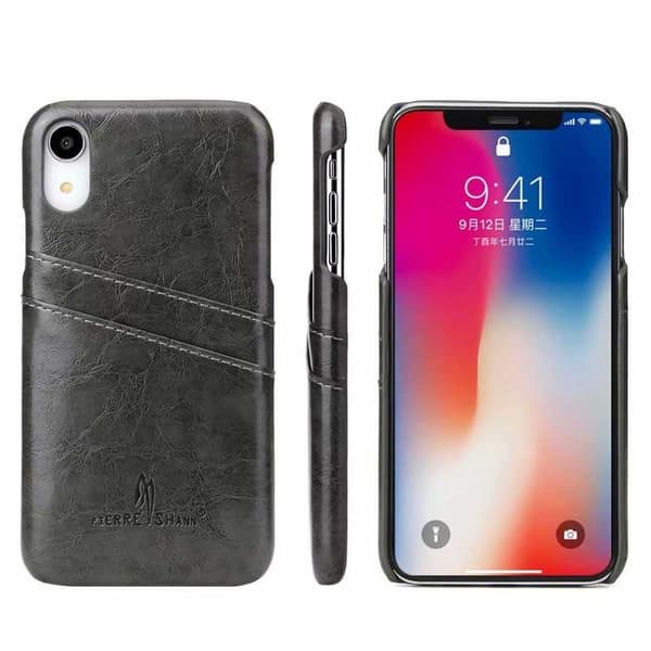 iPhone XR Iskunvaimennuskorttikotelo Retro Black