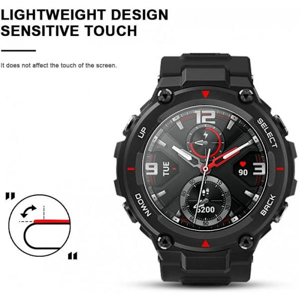 Amazfit T-Rex hærdet glas 0,2 mm 9H 2,5D Transparent