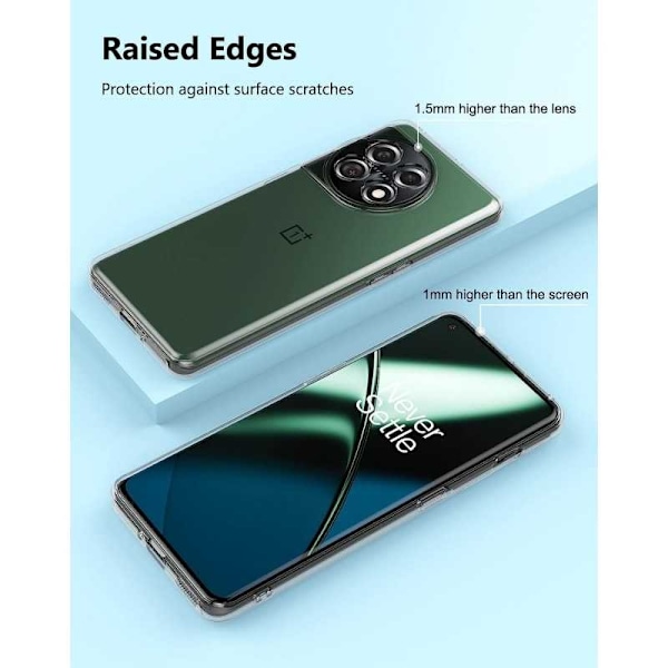 OnePlus 11 Stötdämpande Mjukt Skal Simple Transparent