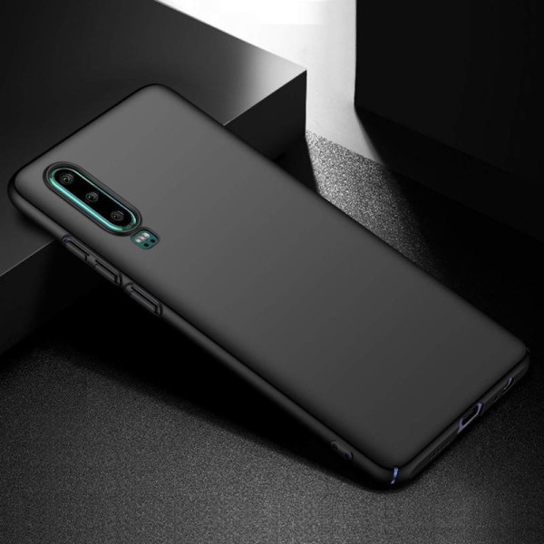 Huawei P30 Ultratynn gummibelagt Matt Black Cover Basic V2 Black
