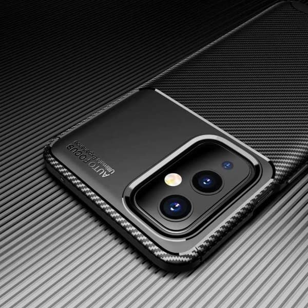 OnePlus 9 Iskunkestävä ohut kansi FullCarbon V4 Black
