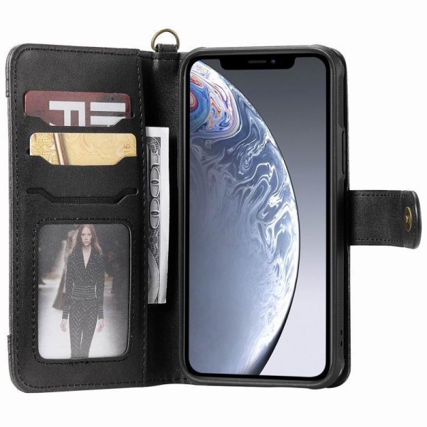 Käytännöllinen iPhone 12 Pro Max -kotelo magneettikuorella 6-tas Black