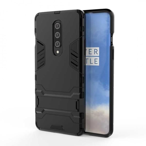 OnePlus 8 -iskunkestävä kotelo jalustalla ThinArmor Black