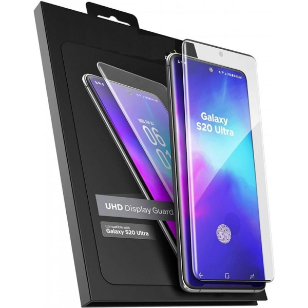 Samsung S20 Ultra Härdat Glas 3D 0.26mm 9H Fullframe Transparent