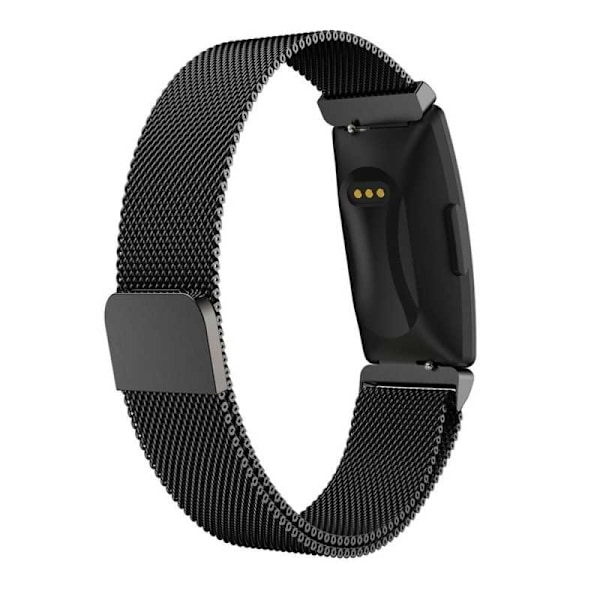 Fitbit Inspire HR Armband Milanesisk Loop Svart Svart