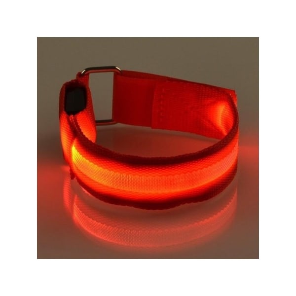 2-PACK Reflex Armband LED / Reflexband Uppladdningsbar Orange