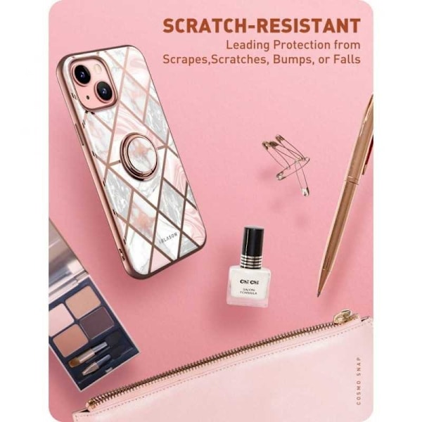 iPhone 13 Supcase Marble Pink multifärg