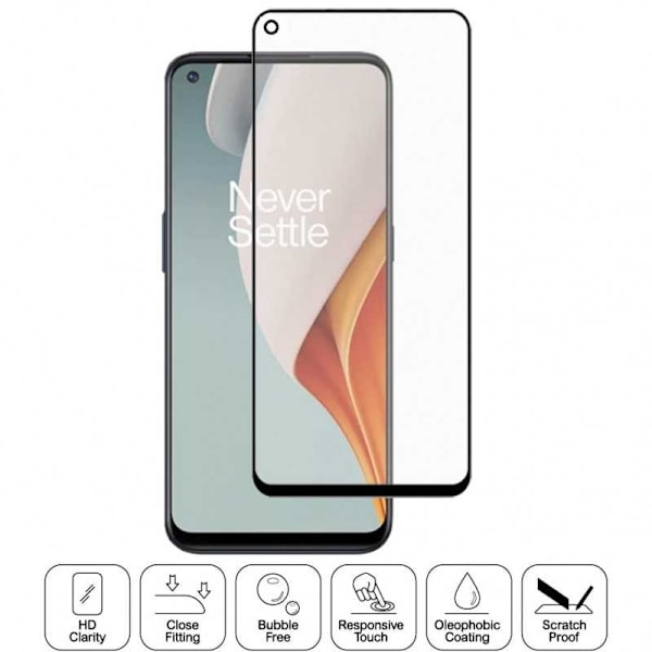 OnePlus Nord CE 2 Lite 5G Härdat Glas 0.26mm 2.5D 9H Fullframe