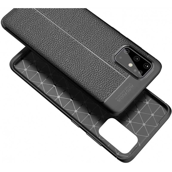 Samsung S20 Plus stød- og stødabsorberende cover Litchi Black