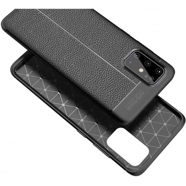 Samsung S20 Plus Stöttåligt & Stötdämpande Skal Lychee Svart