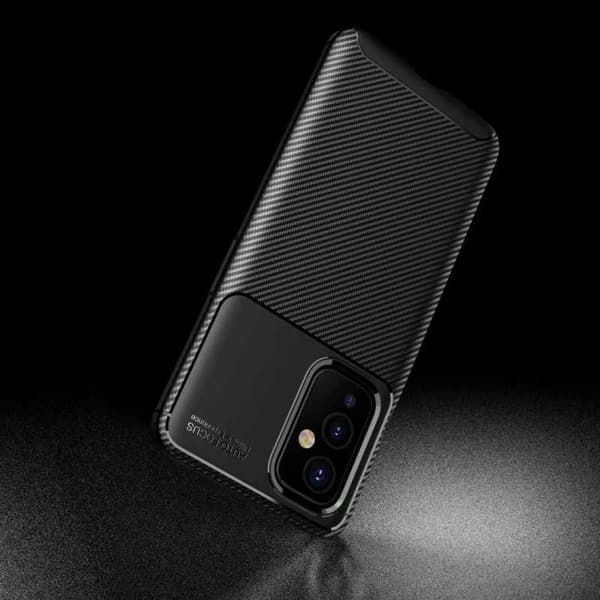 OnePlus 9 Iskunkestävä ohut kansi FullCarbon V4 Black