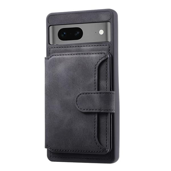 Google Pixel 7a Stöttåligt Premium Skal RFID 7-FACK Solid V6 Nor Black