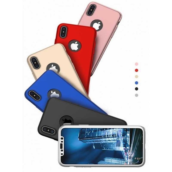 iPhone XS | 360° 3in1 FullCover Skal + 0.26mm 9H Glas Svart