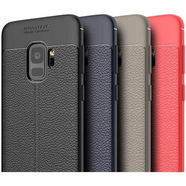 S9 Plus iskunkestävä ja iskuja vaimentava nahkaselkä Svart
