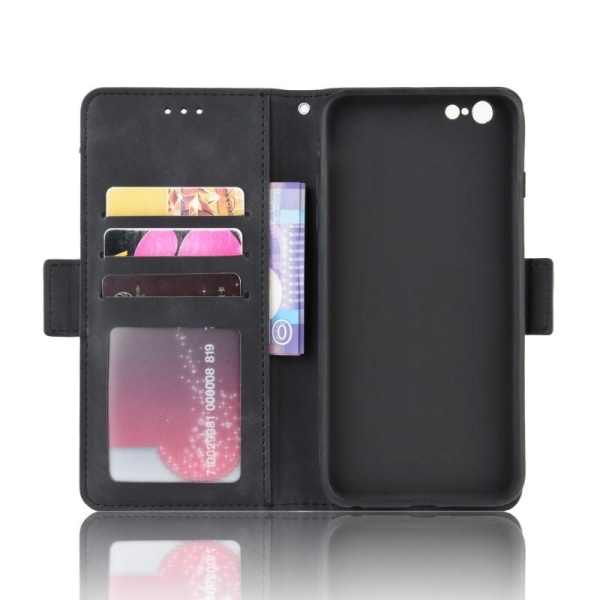 iPhone 6 / 6S lommebokveske PU-lær 6-POCKET Winston V3 Black