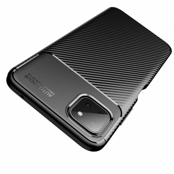 Samsung A22 5G Iskunkestävä ohut kansi FullCarbon V4 Black