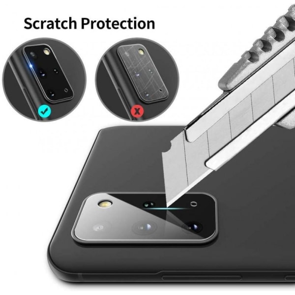 2-PACK Samsung S20 Plus kamerabeskyttelse Lensbeskyttelse Transparent