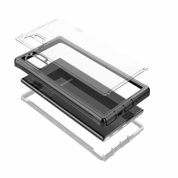 Samsung Note 10 Plus Heltäckande Premium 3D Skal ThreeSixty Transparent