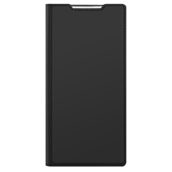 Samsung S22 Ultra Exclusive Flip Case Smooth-kortspor Black