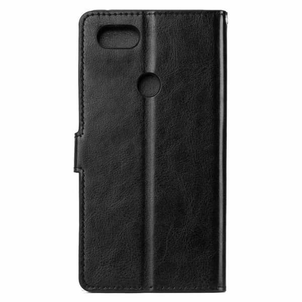 Motorola Moto E6 Plus Plånboksfodral PU-Läder 4-FACK Svart