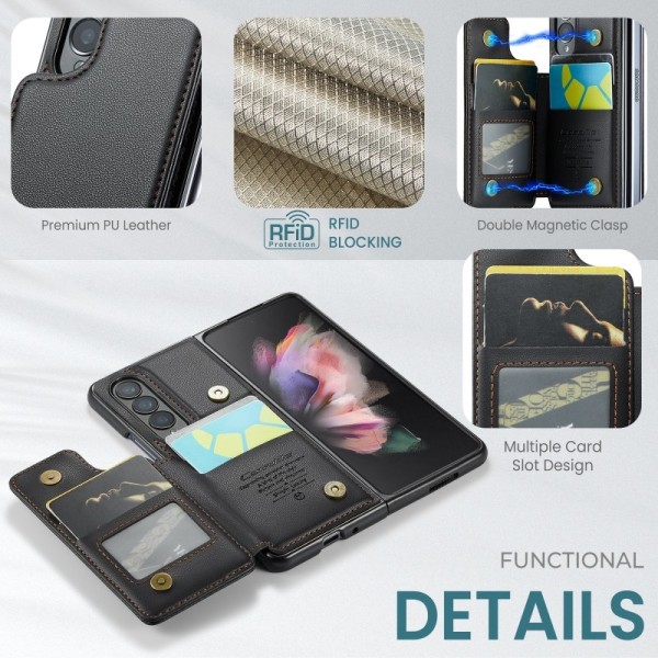 CaseMe støtsikkert dekselkortholderstativ 4-roms Samsung Z Fold