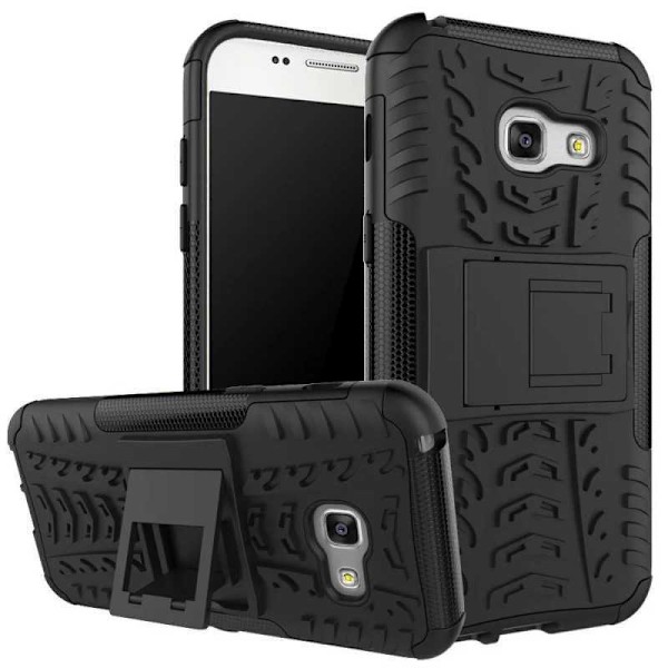 Samsung A3 2017 iskunkestävä suojus aktiivisella tuella Svart