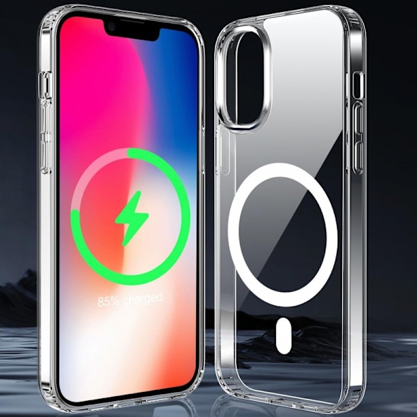 iPhone XR Transparent Stötdämpande Skal MagSafe-Kompatibelt Transparent