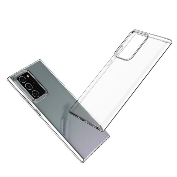 Samsung Note 20 Stötdämpande Mjukt Skal Simple Transparent