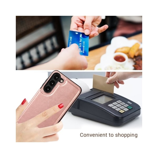 Samsung s24 Plus iskunkestävä kansikorttipidike 3-taskuinen Flip