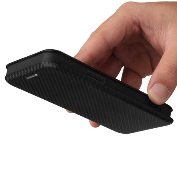 iPhone 13 Mini Flip Case Kortrum CarbonDreams Grön