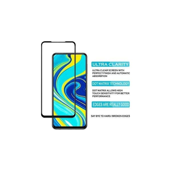 Redmi Note 9 Härdat Glas 0.26mm 2.5D 9H Fullframe Transparent