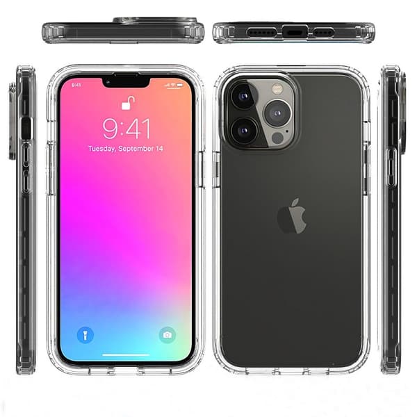 iPhone 13 Pro Heltäckande Premium 3D Skal 3in1 ThreeSixty Clear
