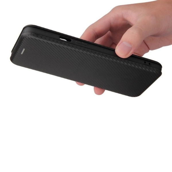 OnePlus 9 Pro Flip Case Kortrum CarbonDreams Black