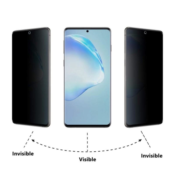 Samsung S20 FE Privacy Hærdet glas 0,26mm 2,5D 9H Transparent
