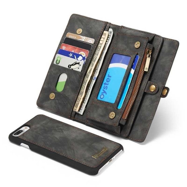 Multi-slot flip cover til Apple iPhone 8 Plus Black
