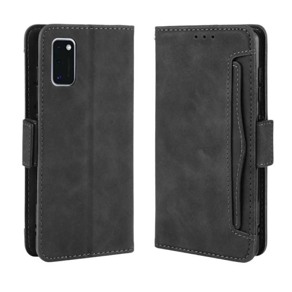 Samsung A41 Plånboksfodral PU-Läder 6-FACK Winston V3 Svart