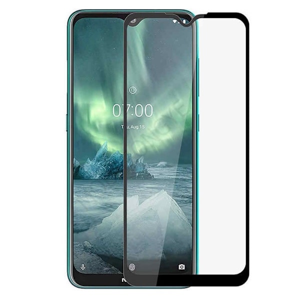 2-PACK Nokia 7.2 Tempered Glass 0,26mm 9H Fullframe Transparent