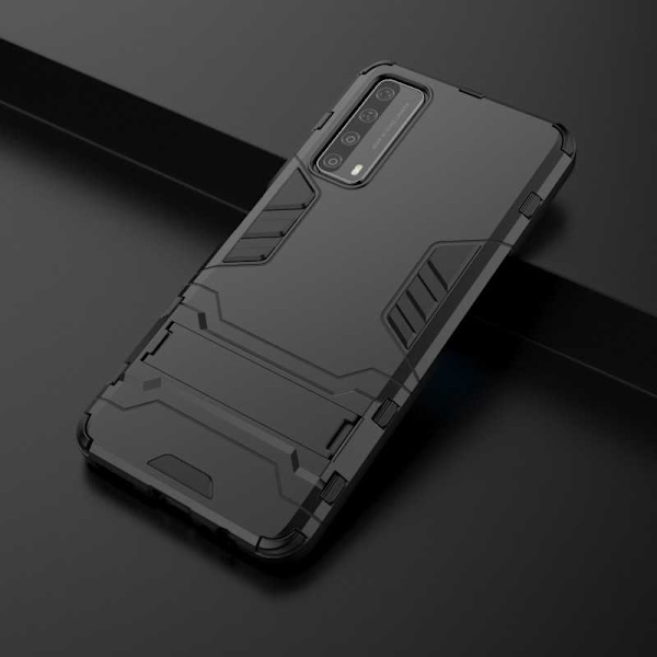 Huawei P Smart 2021 Stöttåligt Skal med Kickstand ThinArmor Svart