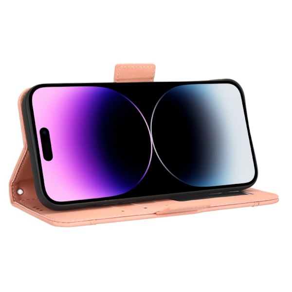 iPhone 12 / 12 Pro Plånboksfodral PU-Läder 6-FACK Winston V3 - Rosenguld Rosa guld