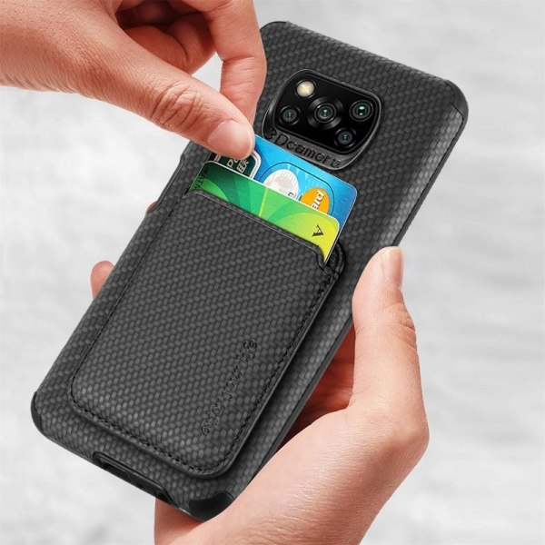 Støtsikkert Skall med Magnetkortholder Magsafe RFID for Xiaomi P Black