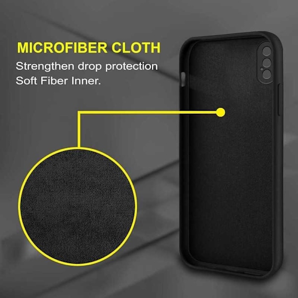 iPhone X / XS Kuminen Shell Liquid - Musta