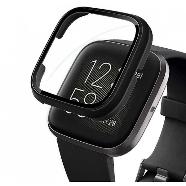 Heltäckande Skal Fitbit Versa 2 Härdat Glas 9H Transparent