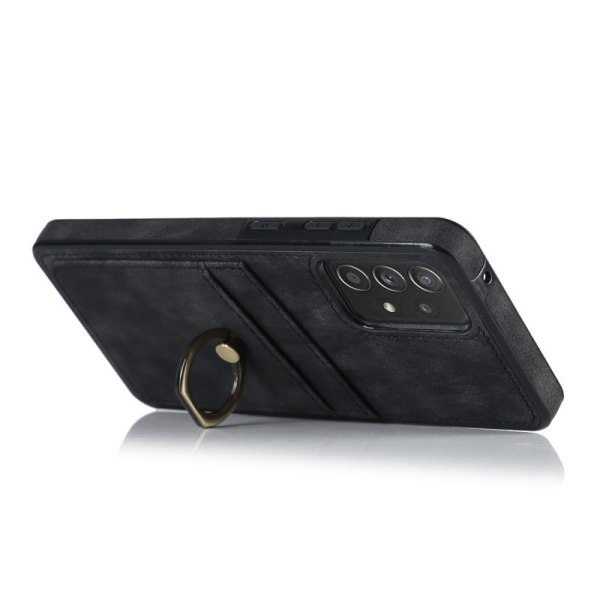 Samsung A53 5G mobildeksel med kortholder Retro V4 Black