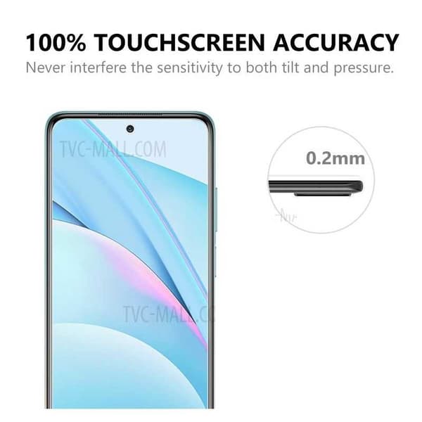 2-PACK Xiaomi Mi 10T Lite Härdat glas 0.26mm 2.5D 9H Transparent