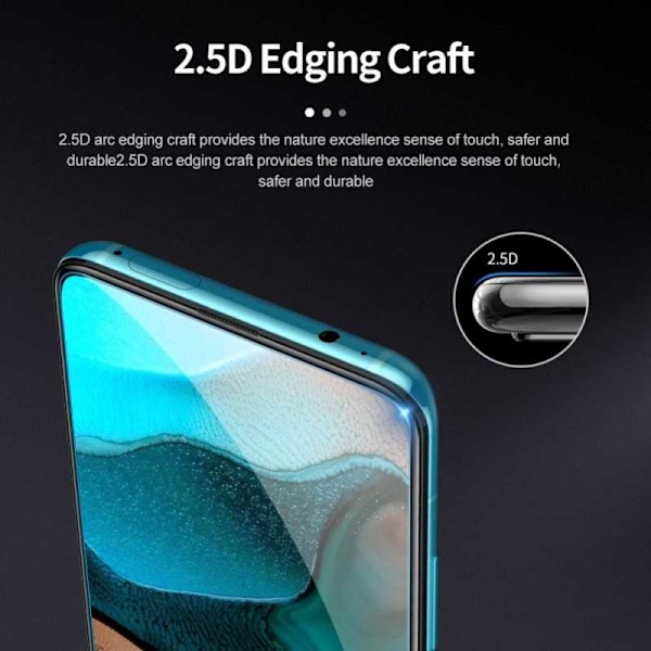 2-PACK Xiaomi Poco F2 Pro Härdat glas 0.26mm 2.5D 9H Transparent