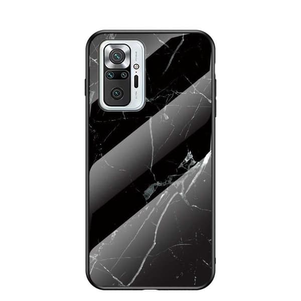 Redmi Note 10 Pro Marble Shell 9H karkaistu lasitausta Glassback V2 MultiColor Emerald Green