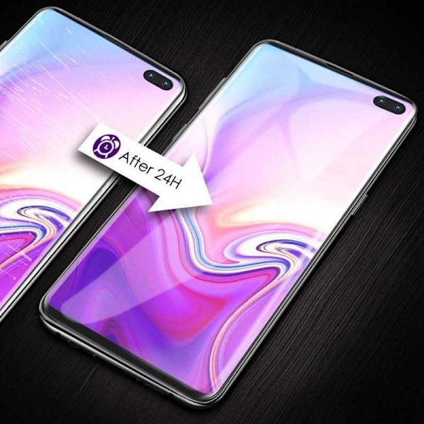 Samsung S10 Plus 3D Heltäckande PET-Skärmskydd Transparent
