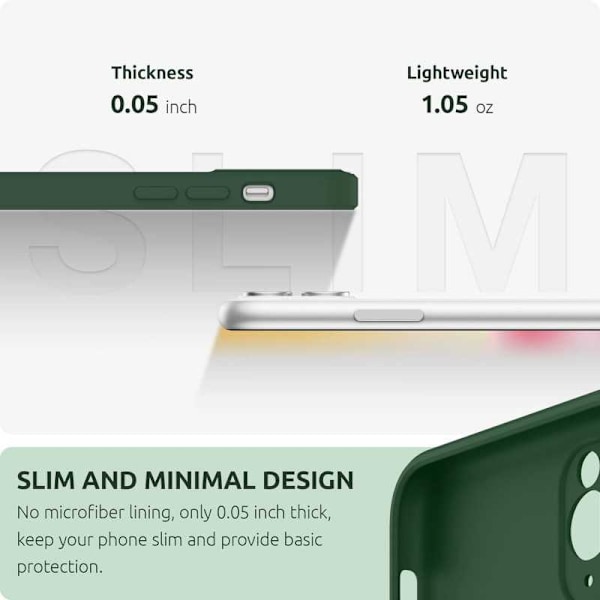 iPhone 12 Pro Kuminen Matt Green Shell Liquid - vihreä