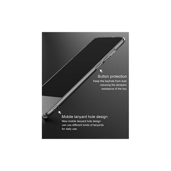 Huawei P Smart Pro Iskunvaimennin Silicone Case Simple Transparent