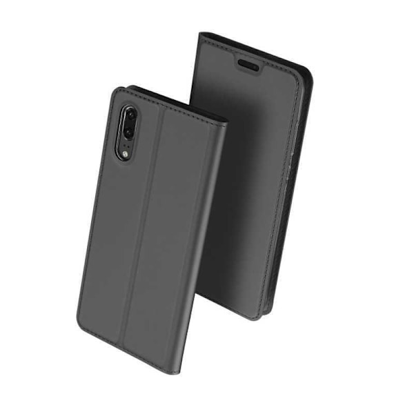 Huawei P20 Pro Flipfodral Skin Pro med Kortfack Svart